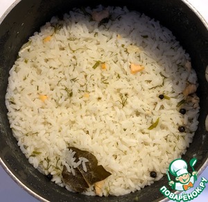 Рис на рыбном бульоне