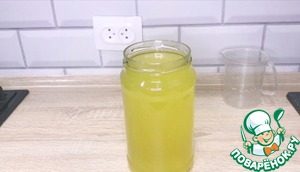 Лимончелло с использованием получившегося лимонного сиропа